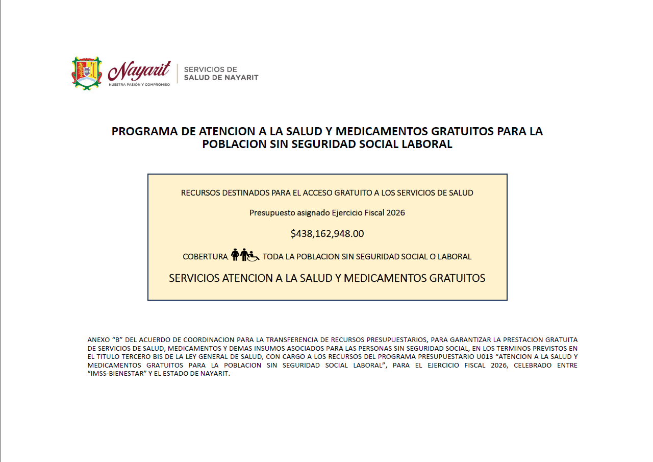 Programa de atención 2026